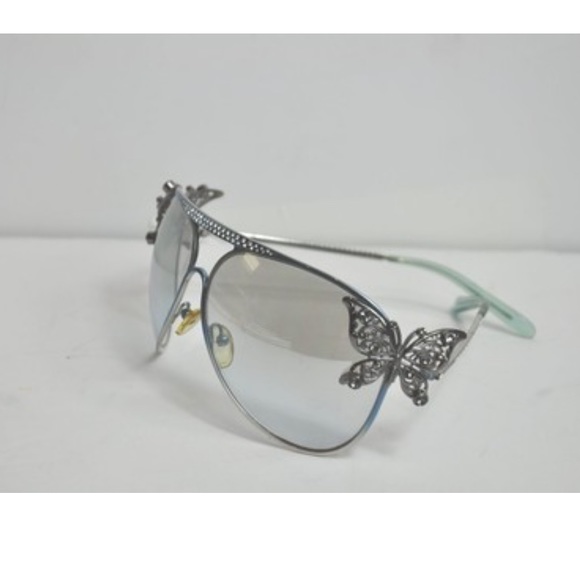 VALENTINO vintage butterfly aviators in blue - Picture 4 of 8